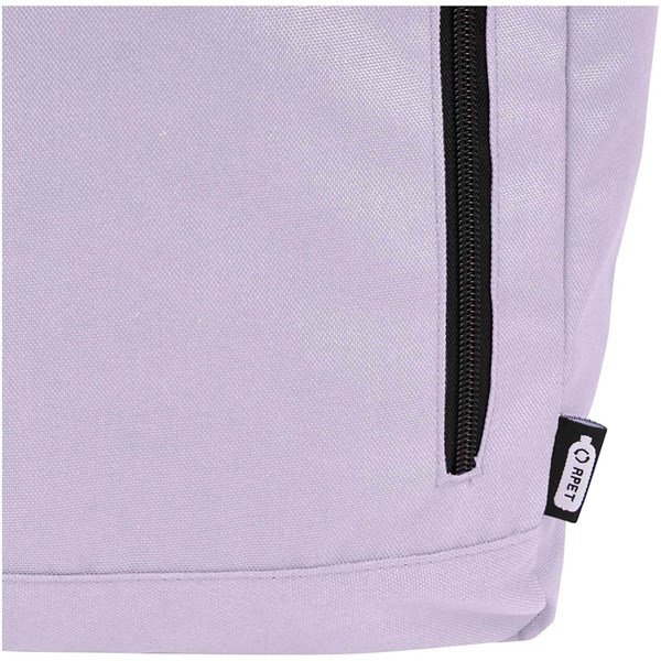 Obrázky: Sv. fialový GRS RPET voči vode odolný ruksak 18 l, Obrázok 4