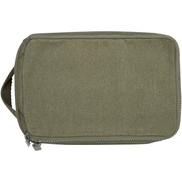 Obrázky: Recyklovaná kozmetická taštička, zelená, Obrázok 3