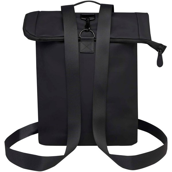 Obrázky: Čierny recyklovaný rolovací ruksak 12L na notebook, Obrázok 8