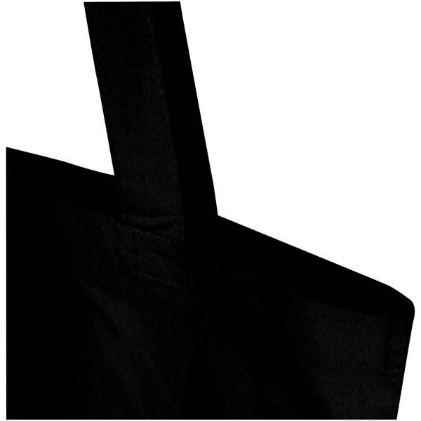 Obrázky: Nákupná taška z GRS recykl. bavlny 140g, čierna, Obrázok 2