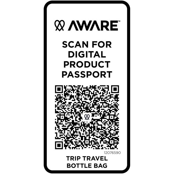 Obrázky: Cestovná taška na fľašu z rec.mat., čierna, Obrázok 6