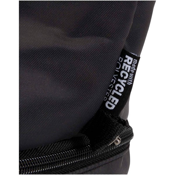 Obrázky: Čierna toaletná taška z rec.materiálu s objemom 6L, Obrázok 2