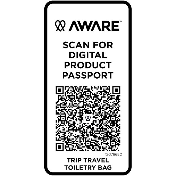 Obrázky: Čierna toaletná taška z rec.materiálu s objemom 6L, Obrázok 5