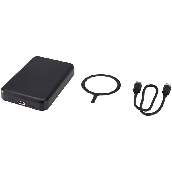 Obrázky: Bezdrôtová magnetická powerbanka 5000 mAh, čierna, Obrázok 5