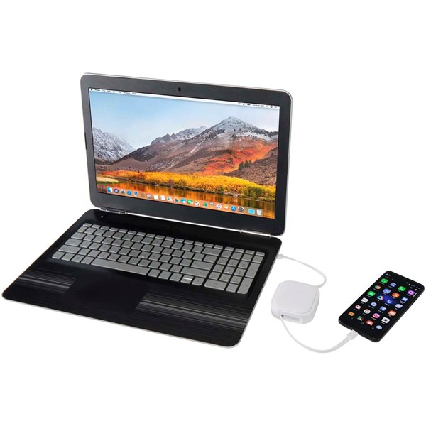 Obrázky: Biely rolovací dátový a 100W rýchlonab.kábel 5 v 1, Obrázok 6