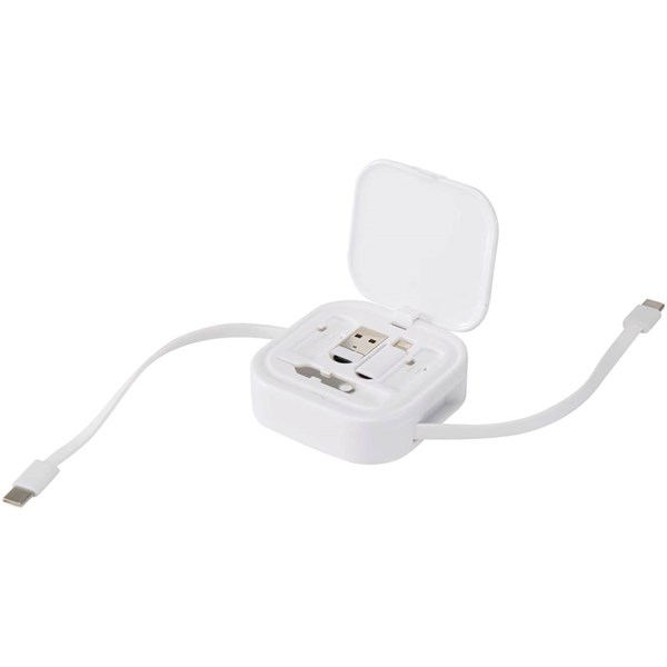 Obrázky: Biely rolovací dátový a 100W rýchlonab.kábel 5 v 1, Obrázok 7