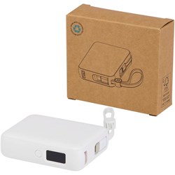 Zobrazit detaily pro Powerbanka 10 000 mAh 35W s káblom typu C, biela Obrázky: Powerbanka 10 000 mAh 35W s káblom typu C, biela