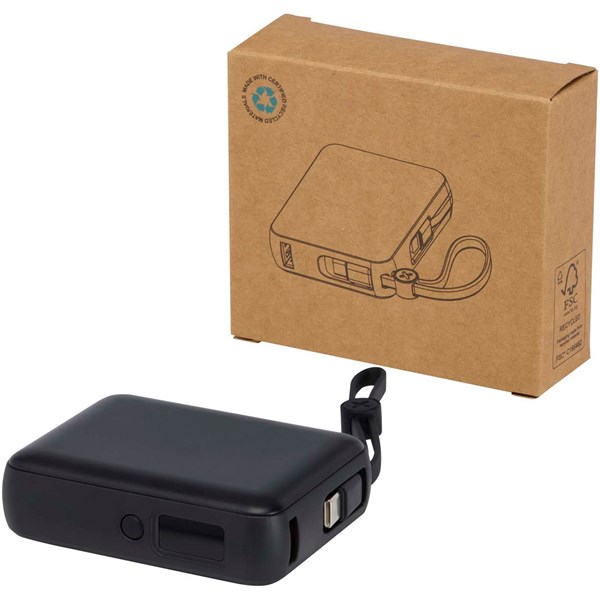 Obrázky: Powerbanka 10 000 mAh 35W s káblom typu C, čierna