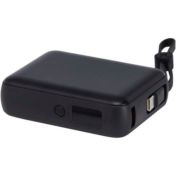 Obrázky: Powerbanka 10 000 mAh 35W s káblom typu C, čierna, Obrázok 5