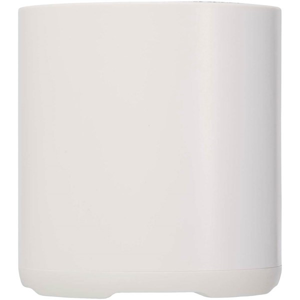 Obrázky: Biely 3W bezdrôtový reproduktor z recykl. plastu, Obrázok 2