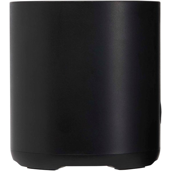 Obrázky: Čierny 3W bezdrôt. reproduktor, recyklovaný plast, Obrázok 2