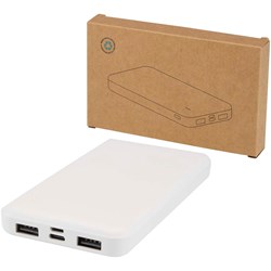Zobrazit detaily pro Biela powerbanka,reccykl. plast 10 000 mAh 10 W Obrázky: Biela powerbanka,reccykl. plast 10 000 mAh 10 W
