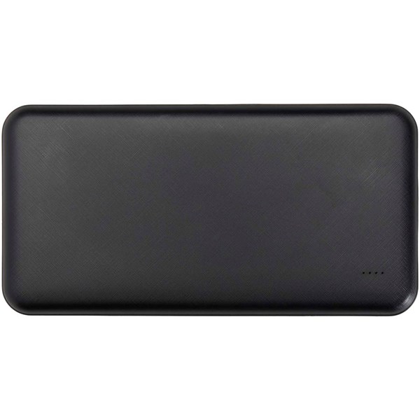 Obrázky: Čierna powerbanka z recykl.plastu 10 000 mAh 10 W, Obrázok 8