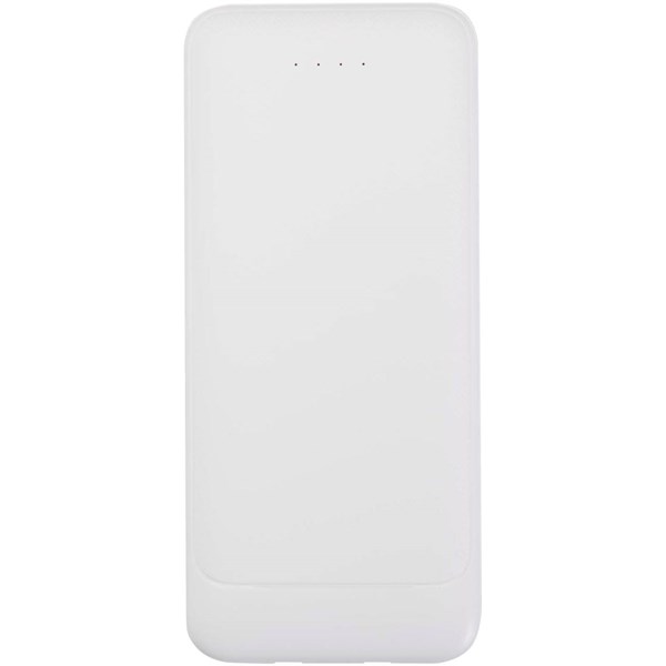 Obrázky: Biela powerbanka 10 000 mAh so vstavanými káblami, Obrázok 7