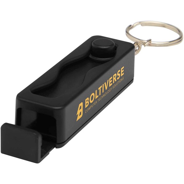 Obrázky: Čierny prívesok/stojan na telefón s antistresom, Obrázok 4