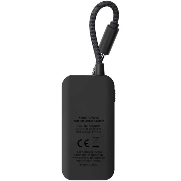 Obrázky: Xtorm XAWBT01 čierny bezdrôtový audio adaptér, Obrázok 2