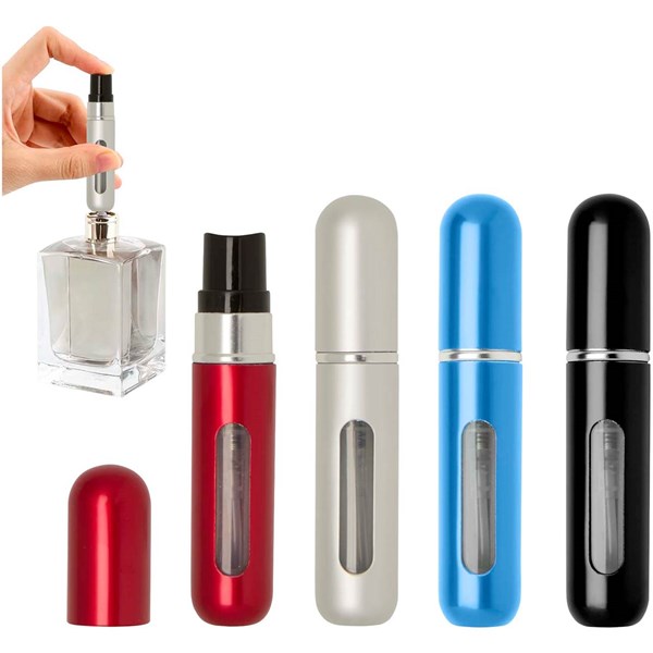 Obrázky: 5 ml prenosná fľaša na parfum, červená, Obrázok 3