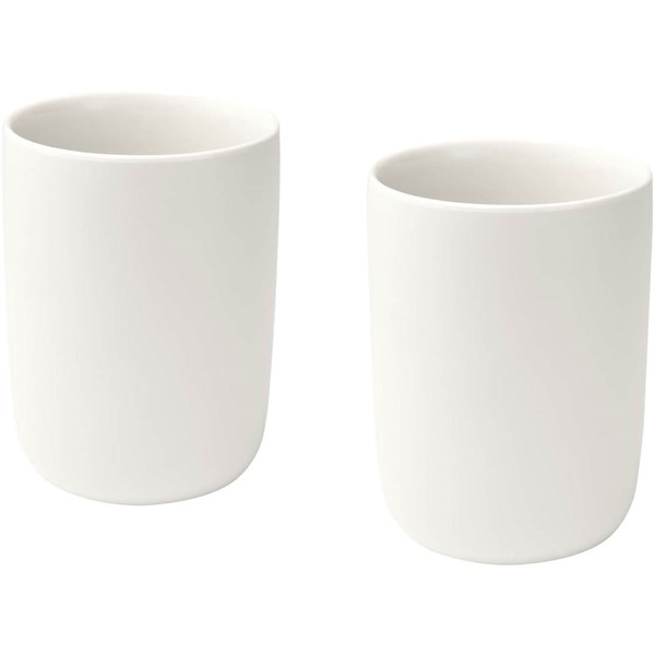 Obrázky: Sada 2 keramických šálok 350 ml, biela