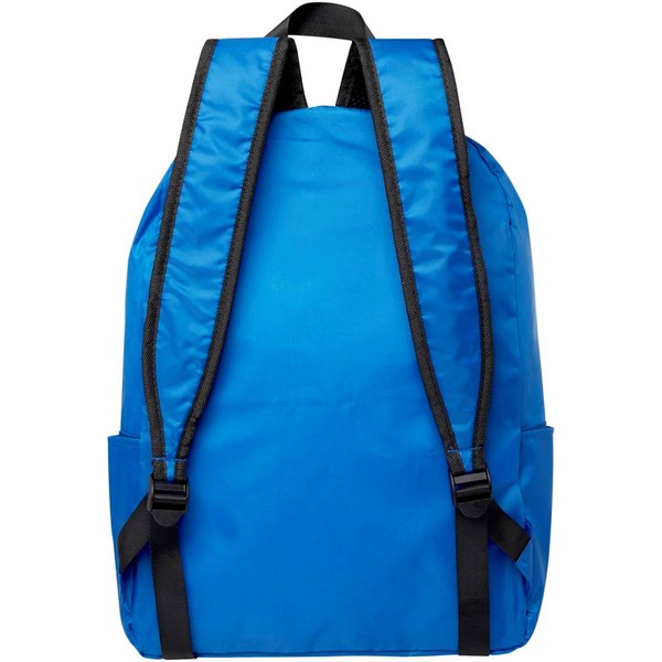 Obrázky: Kráľov. modrý skladací ruksak z RPET , objem 15 l, Obrázok 2