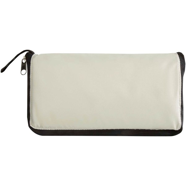 Obrázky: Béžová skladacia nákup.chladiaca taška z RPET, 15L, Obrázok 6