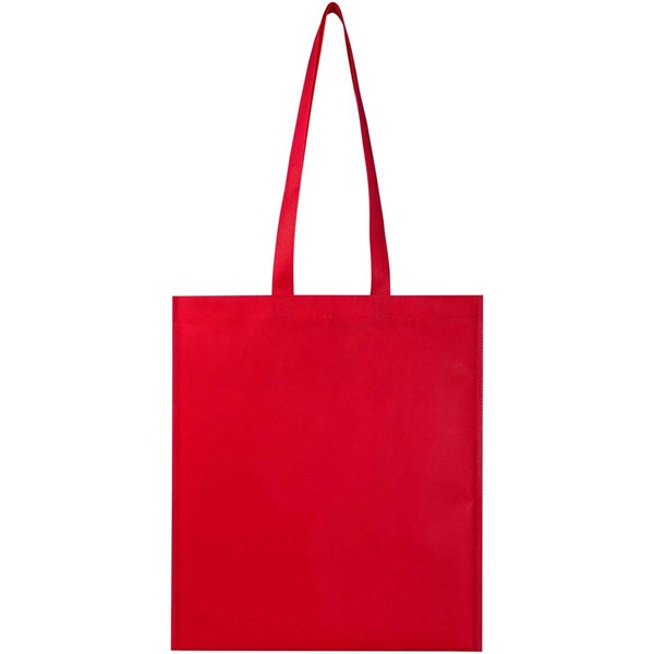 Obrázky: Červená rec.netkaná nákup.taška 36 x 40 cm, dl.uši, Obrázok 2