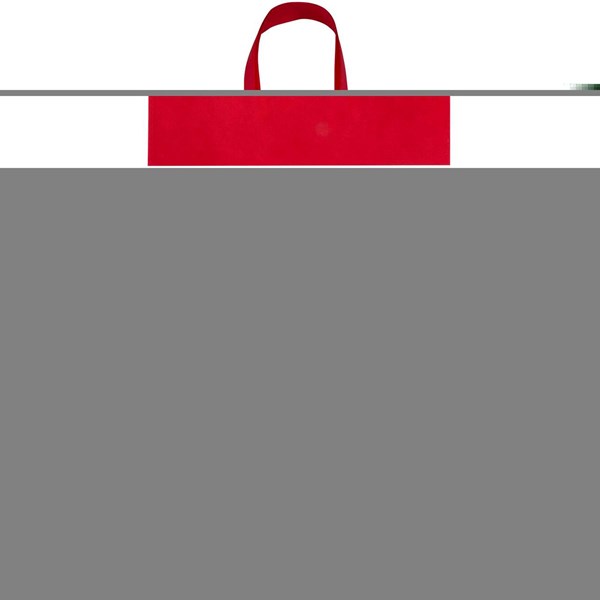 Obrázky: Červená rec.netkaná nákup.taška 36 x 40 cm, dl.uši, Obrázok 5