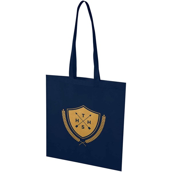 Obrázky: Nám.modrá rec.netkaná nákup.taška 36 x 40cm,dl.uši, Obrázok 7