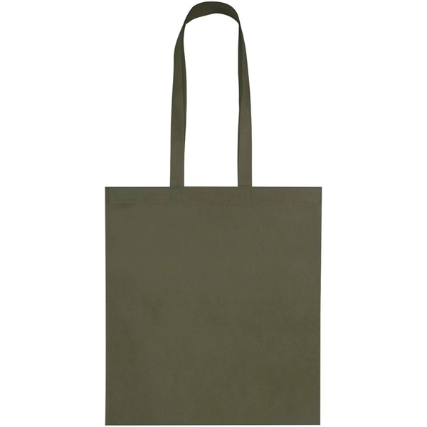 Obrázky: Les.zelená rec.netkaná nákup. taška 36x40cm,dl.uši, Obrázok 5