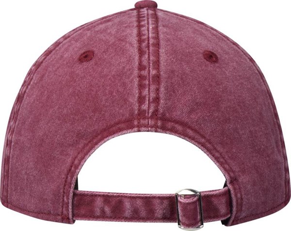 Obrázky: Šiltovka 6 panelov-predpraný dizajn, vínna, Obrázok 2