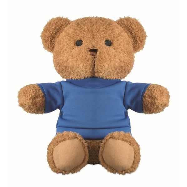 Obrázky: Plyšový macko 23 cm v modrom tričku, Obrázok 2