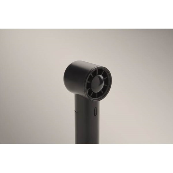 Obrázky: Mini ručný vysokorýchlostný ventilátor, čierna, Obrázok 3
