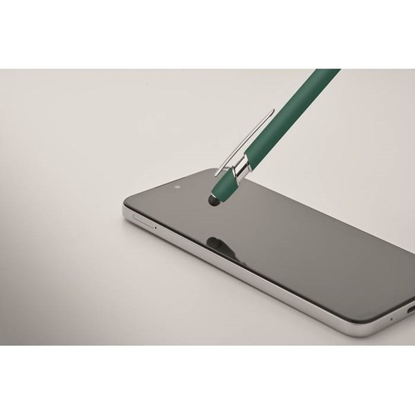 Obrázky: Guličkové pero z recyklovaného hliníku, zelená, Obrázok 6