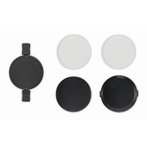 Obrázky: Čierny dvojposchodový box na obed 950 ml, Obrázok 6