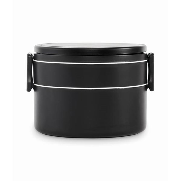 Obrázky: Čierny dvojposchodový box na obed 950 ml, Obrázok 7