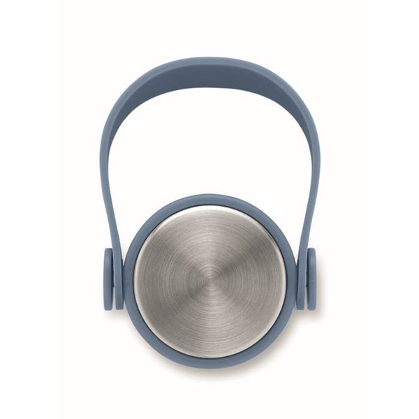 Obrázky: Jednostenná fľaša 500ml s pogum.povrch.,petrolej, Obrázok 8