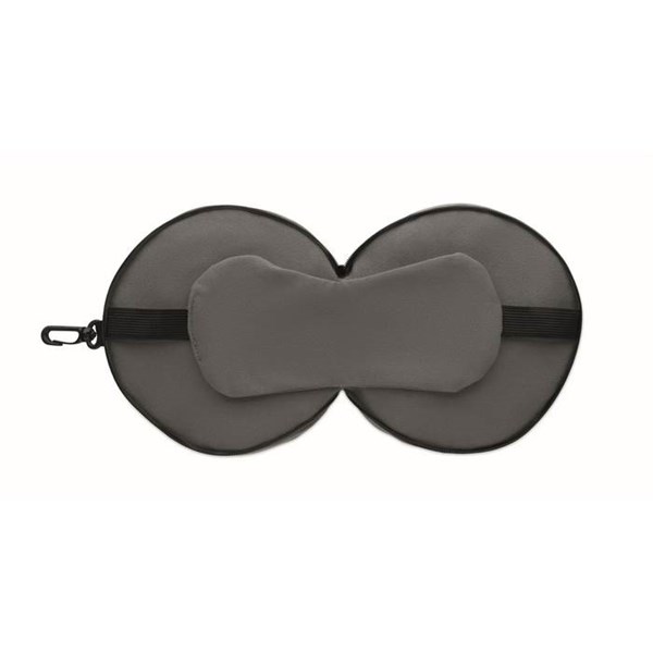 Obrázky: Cestovná sada vankúša a masky, tmavošedá, Obrázok 5
