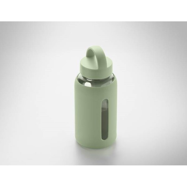 Obrázky: Mätovo-zel.borosilikát. fľaša 600ml,silikón.obal, Obrázok 2