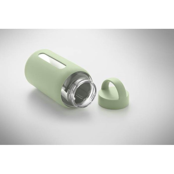 Obrázky: Mätovo-zel.borosilikát. fľaša 600ml,silikón.obal, Obrázok 3