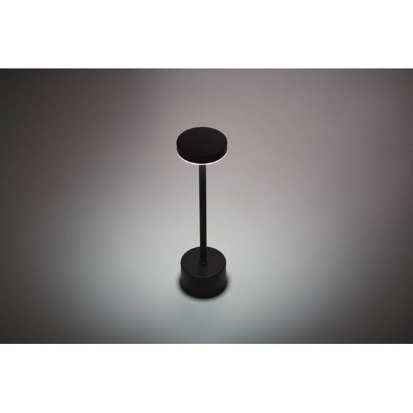 Obrázky: Čierna hliníková stolová lampa s 24 LED, Obrázok 3