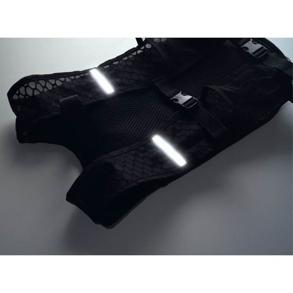 Obrázky: Športová hydratačný ruksak s vakom 1,5L, čierny, Obrázok 6