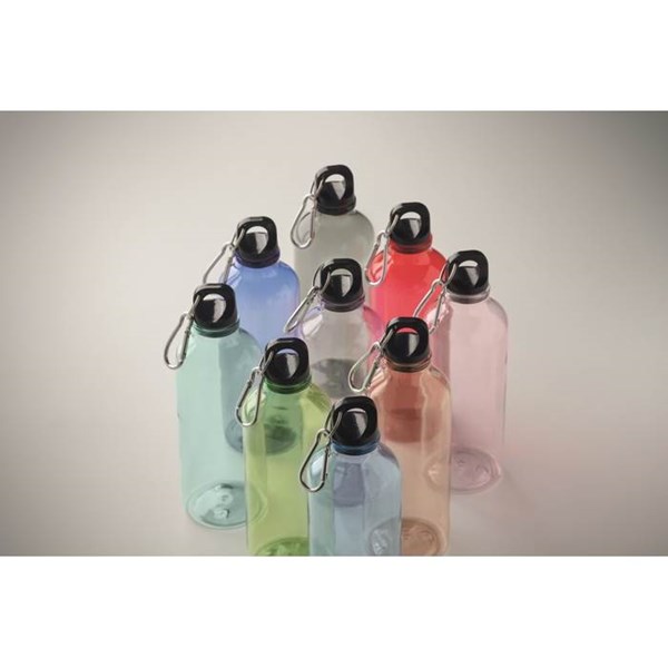 Obrázky: Fľaša z RPET 500 ml s karabínou, sv. modrá, Obrázok 5