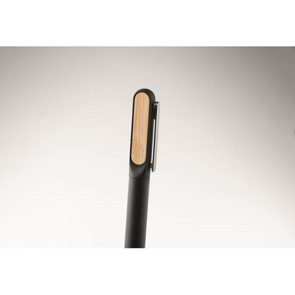 Obrázky: Komb. gul. pero recykl. hliník, rec. ABS, čierna, Obrázok 2