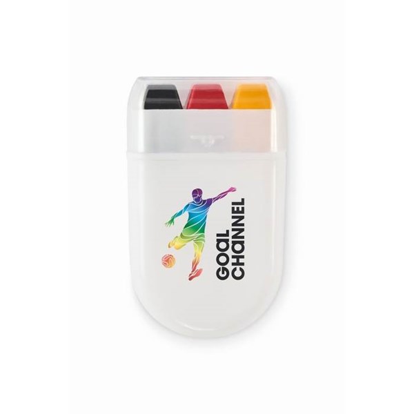 Obrázky: Farby na maľovanie na telo-čierna/červená/žltá, Obrázok 5