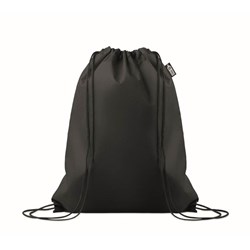 Obrázky: Sťahovací ruksak z RPET netkaný, čierna