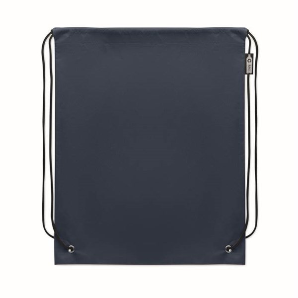 Obrázky: Sťahovací ruksak z RPET netkaný, tm. modrá, Obrázok 2