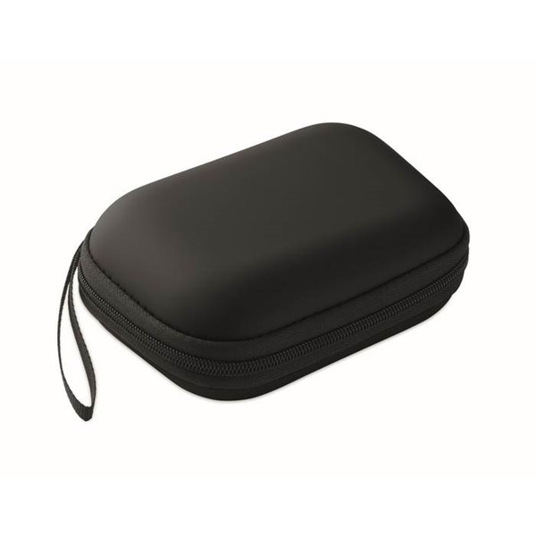 Obrázky: Lekárnička v pevnom puzdre na zips, čierna, Obrázok 2