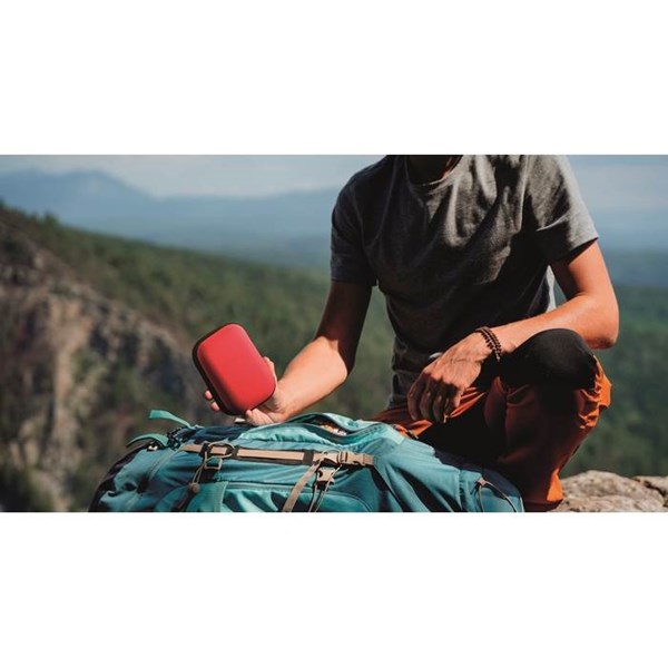 Obrázky: Lekárnička v pevnom puzdre na zips, červená, Obrázok 9