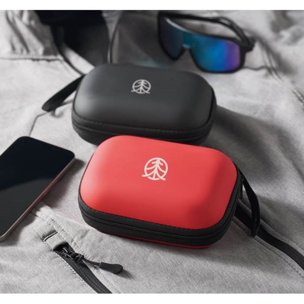 Obrázky: Lekárnička v pevnom puzdre na zips, červená, Obrázok 11