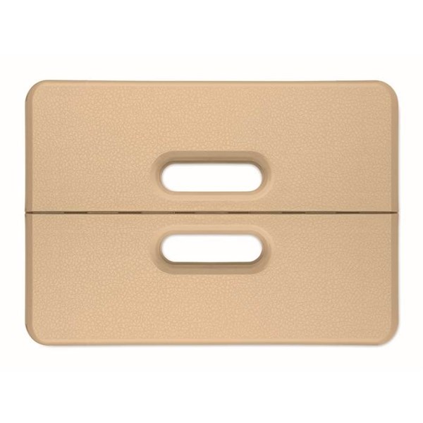 Obrázky: Prenosná skladacia stolička, béžová, Obrázok 2