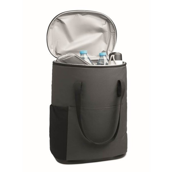 Obrázky: Šedý chladiaci ruksak 20l z 600D RPET, Obrázok 3